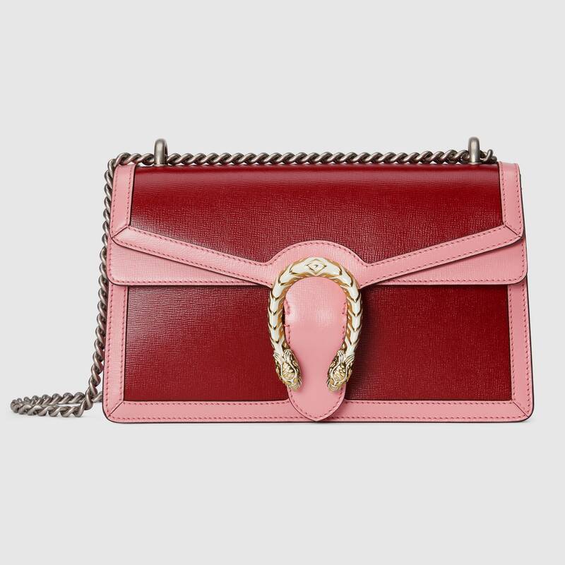 Gucci Dionysus Small Shoulder Bag 400249 Dark red and pink